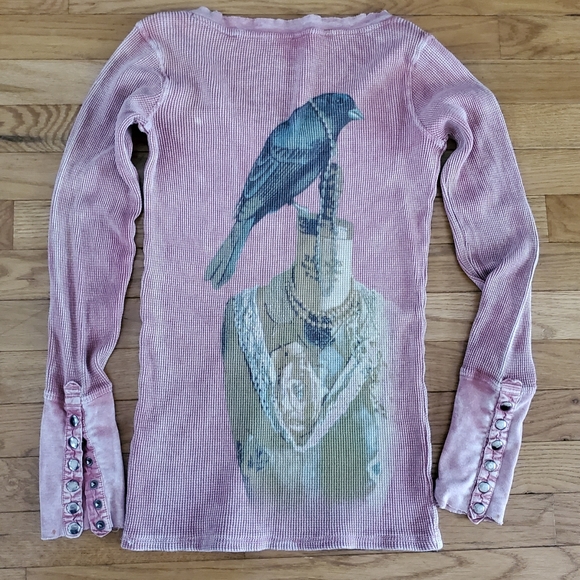 Idylle Damsel Snap Button Cuff Boho Thermal - Picture 8 of 10